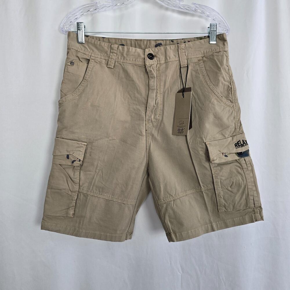 San Marco Cargo Shorts Men's 34 (actual 32) Tan Camel NWT